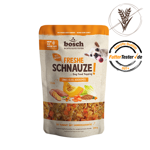 Bosch Freshe Schnauze Topping sonnig gelbes Ackergemüse 8 x 200 g