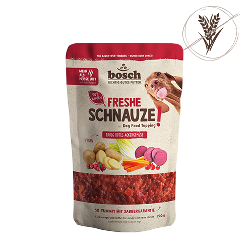 Bosch Freshe Schnauze Topping erdig rotes Ackergemüse  5 x 200 g