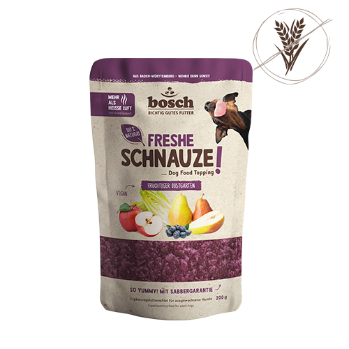 Bosch Freshe Schnauze Topping fruchtiger Obstgarten 8 x 200 g