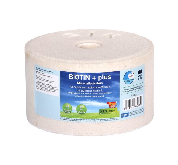 BIOTIN + plus Mineralleckstein