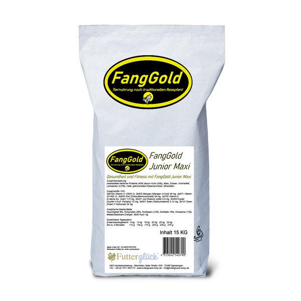 FangGold Junior Maxi  Welpen- und Aufzuchtfutter 15 kg