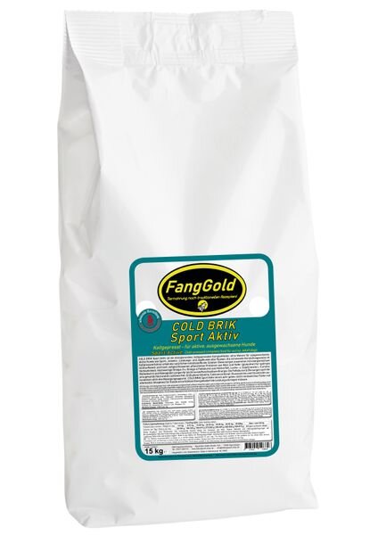 FangGold Cold Brik Sport Aktiv Monoprotein, kaltgepresst für aktive Sporthunde 15 kg