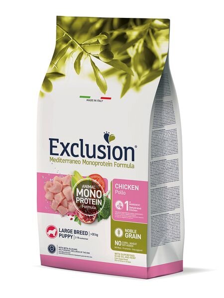 Exclusion Mediterraneo Noble Grain Puppy Huhn Large 12 kg