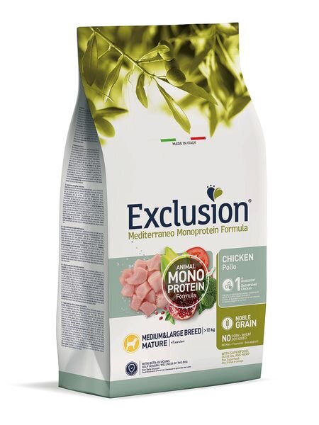 Exclusion Mediterraneo Noble Grain Senior Huhn Medium/Large 12 kg