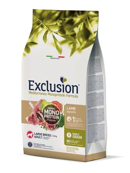 Exclusion Mediterraneo Noble Grain Adult Lamm Large 12 kg
