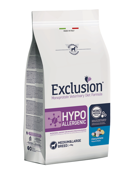 Exclusion Hypoallergenic Fisch & Kartoffel Medium/Large  12 kg