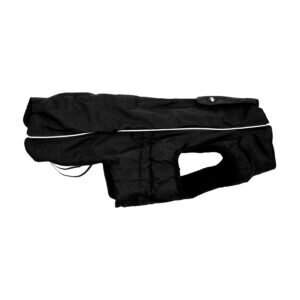 JEGGO Wintermantel Zipback Schwarz 44 cm