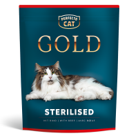 Perfecto Cat GOLD Sterilised mit Rind 800g