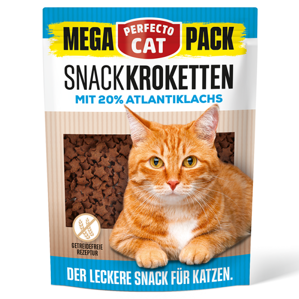 Perfecto Cat Kroketten-Snack mit 20% AtlantikLachs 150g - MEGA PACK