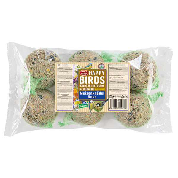 Perfecto Bird Happy Birds 6 Meisenknödel Nuss 540g