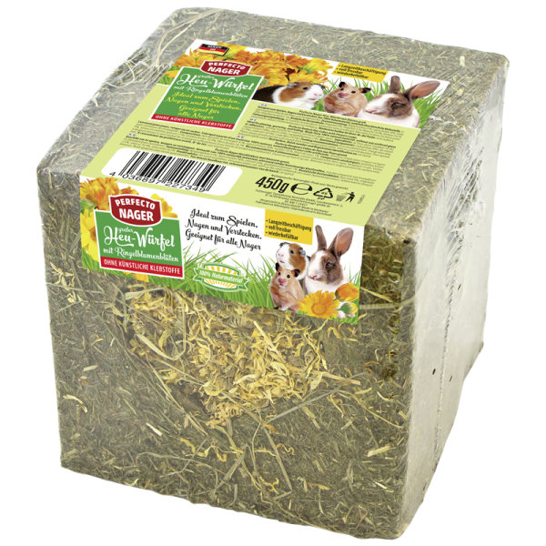 Perfecto Nager Heu-Würfel mit Blüten 450g