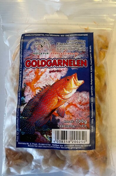 Goldgarnelen, gebrüht 100g