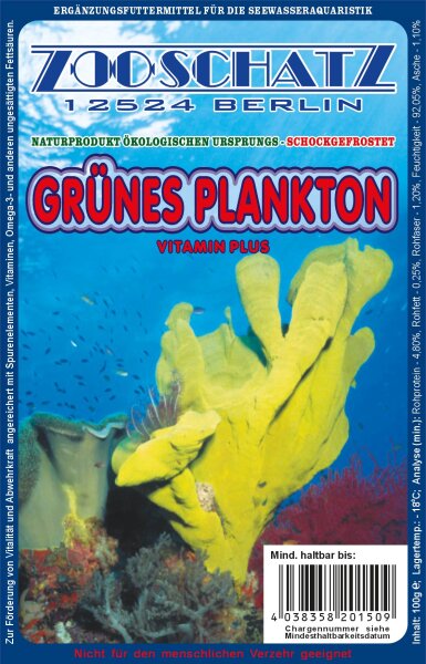 Plankton Grün 100g Frostfutter