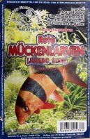 Rote Mückenlarven JUMBO 100 g  Blister