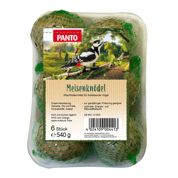 PANTO Meisenknödel 6 er mit Netz Tabett