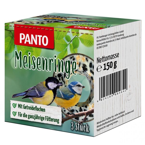 PANTO Meisenringe 3 Stück 150 g