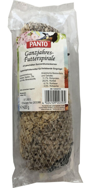 PANTO® Ganzjahresfutterspirale 420g