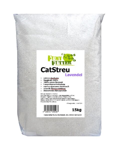 FumyFutter CatStreu Premium Lavendel 15 kg