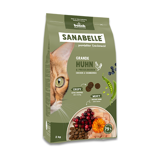 Sanabelle No Grain Huhn & Blaubeeren 8 kg