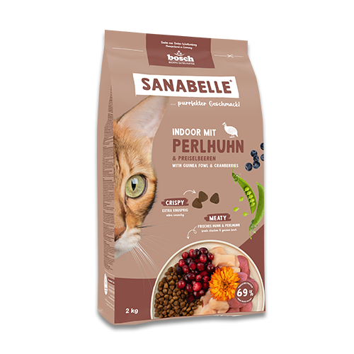 Sanabelle Indoor mit Perlhuhn & Preiselbeeren 8 kg