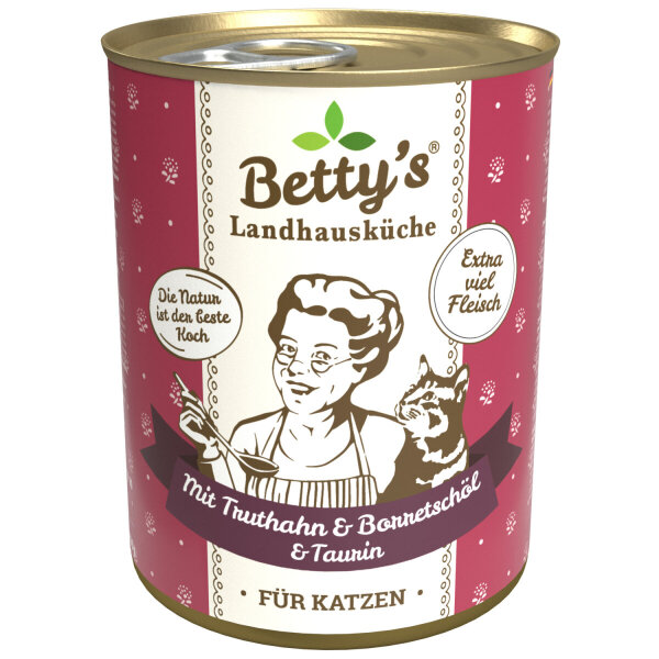 Betty`s Landhausküche Mit Truthahn & Borretschöl   6 x 400 g
