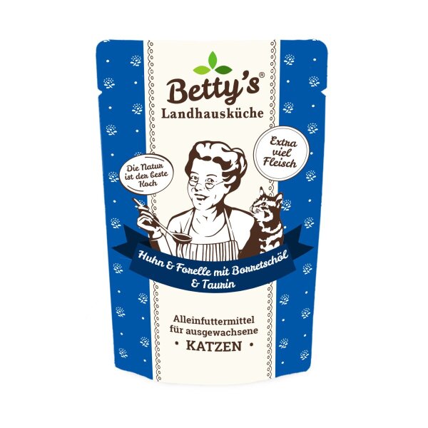 Betty`s Landhausküche Frischebeutel Huhn & Forelle  6 x 200 g