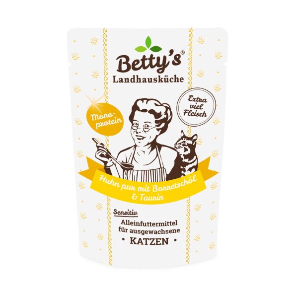 Betty`s Landhausküche Frischebeutel Huhn pur & Borretschöl 100g 6 x 400 g