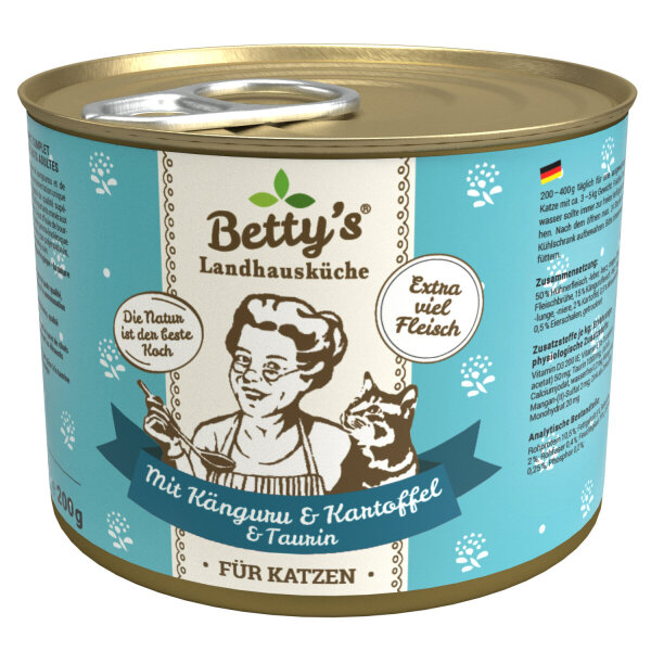 Betty`s Landhausküche Mit Känguru & Kartoffel 6 x 400g