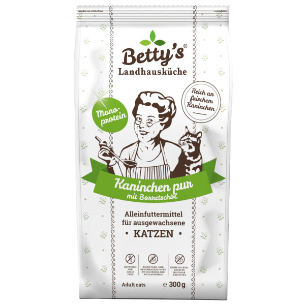 Betty`s Landhausküche Katze Adult Kaninchen pur 4 x 1,4 kg