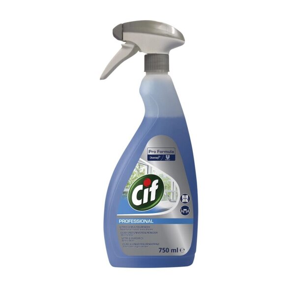 Cif Professional Glas- und Universalreiniger 0.75L - Glas- und Universalreiniger für alle harten Oberflächen