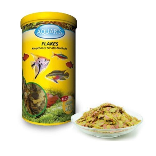 Aquarium Fischfutter - AQUARIS Flakes 1 Liter