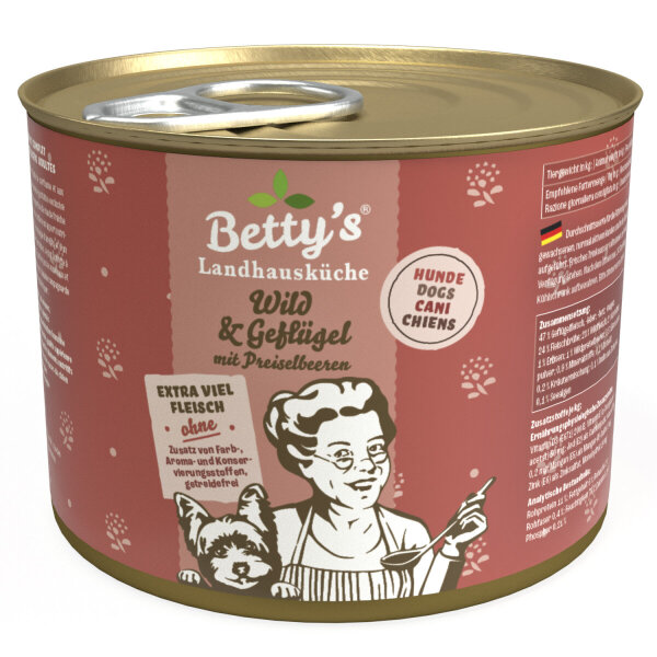 Betty`s Landhausküche Wild & Geflügel 6 x 800 g